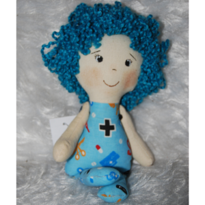 Boneco chaveiro azul2