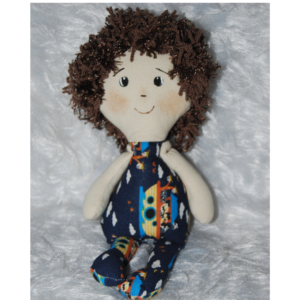 Boneco chaveiro marrom