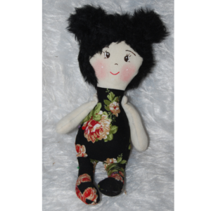 Boneca chaveiro cabelo pelucia