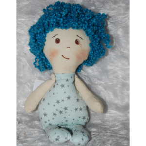 Boneco chaveiro azul 1