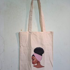 Ecobag Muzzas Morenas – Algodão Cru com Estampa Afro